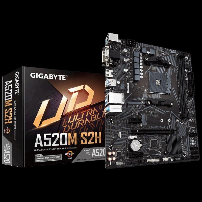 Placa De Baza Gigabyte Amd A520m S2h Am4